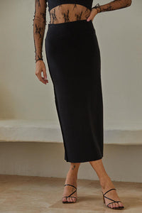 Que Sera Sera Skirt: Black