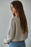 Denali Ribbed Pullover: Light Taupe