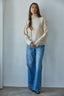 Melrose Turtleneck Sweater: Cream