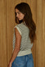 Ewina Vest Top: Taupe Black
