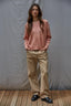 Double Play Sweater Top: Dusty Coral