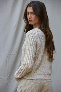 Stitch Charm Sweater: Oatmeal