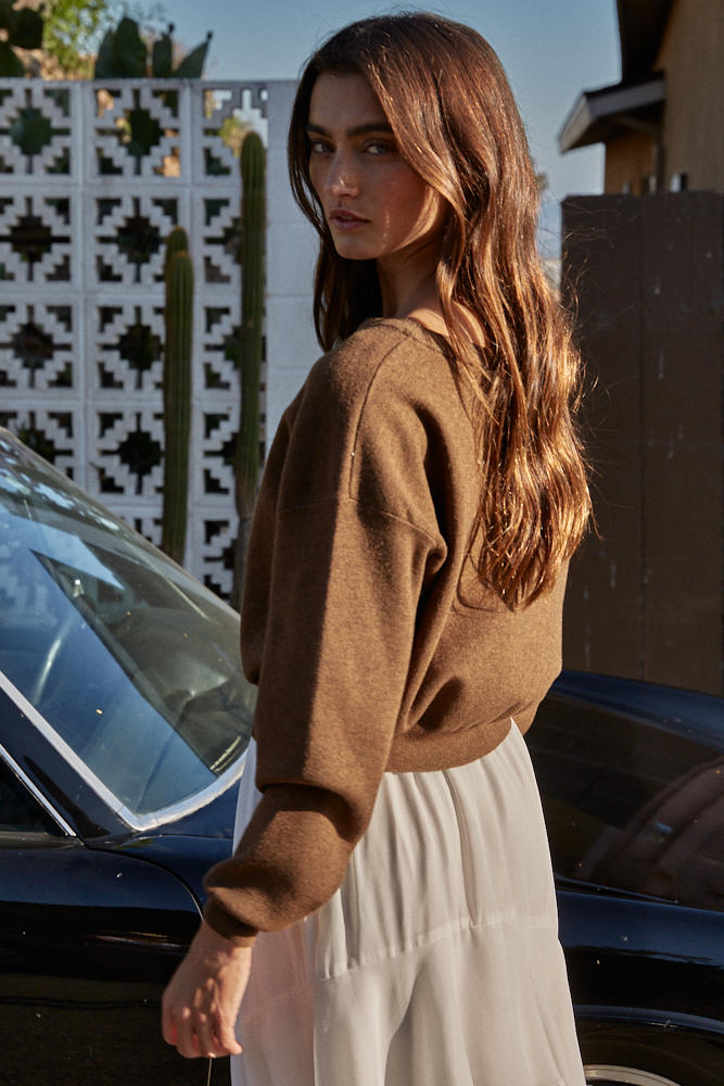 Bronte Pullover: Brown