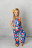 Blue Floral Jumpsuit