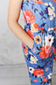 Blue Floral Jumpsuit