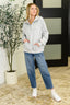 Bonbon Delight Half Zip Pullover in Grey