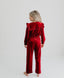 Burgundy Velvet Pant Set
