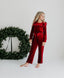 Burgundy Velvet Pant Set