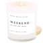 Weekend Soy Candle - White Jar - 11 oz