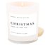 Christmas Soy Candle - White Jar - 11 oz