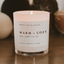 Warm and Cozy Soy Candle - White Jar - 11 oz