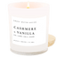 Cashmere and Vanilla Soy Candle - White Jar - 11 oz