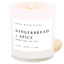 Gingerbread and Spice Soy Candle - White Jar - 11 oz