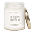 Sunday Brunch Soy Candle - Clear Jar - 9 oz