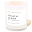 Coastal Lemon Soy Candle - White Jar - 11 oz