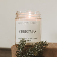Christmas Soy Candle - Clear Jar - 9 oz