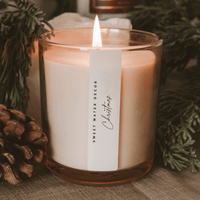 Christmas Soy Candle - Tinted Glass Jar - 12 oz
