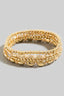 Assorted Faceted And Metallic Beaded Bracelet Set