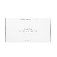 Gold Cast Iron Taper Candle Holders