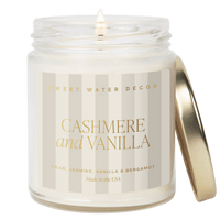 Cashmere and Vanilla Soy Patterned Candle - Clear Jar - 9 oz