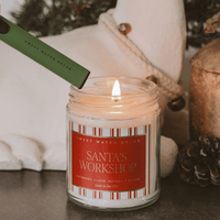 Santa's Workshop Soy Candle - 9 oz Clear Jar (Merry and Bright)