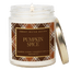 Pumpkin Spice Soy Candle - Patterned 9 oz - Clear Jar
