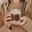 Pumpkin Spice Soy Candle - Patterned 9 oz - Clear Jar