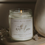With Love Soy Patterned Candle - Clear Jar - 9 oz