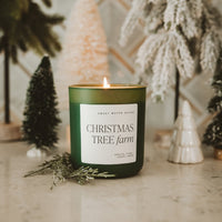 Christmas Tree Farm Soy Candle - Green Matte Jar - 15 oz