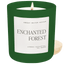 Enchanted Forest Soy Candle - Green Matte Jar - 15 oz (Let it Snow)