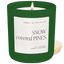 Snow Covered Pines Soy Candle - Green Matte Jar - 15 oz (Fraser Fir)