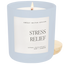 Stress Relief Soy Candle - Blue Matte Jar - 15 oz