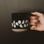 Ghosts 14 oz Black Stoneware Coffee Mug