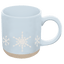 Snowflakes 14oz. Blue Stoneware Coffee Mug