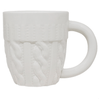 Cream Sweater 18oz. Figurine Coffee Mug