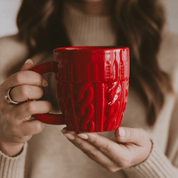 Red Sweater 18oz. Figurine Coffee Mug