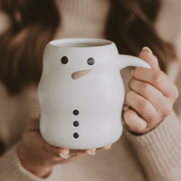 Snowman 21oz. Figurine Coffee Mug