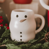 Snowman 21oz. Figurine Coffee Mug