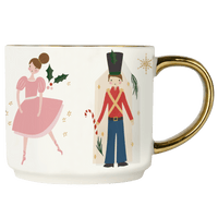 Nutcracker 14oz. Gold Handle Coffee Mug