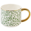 Green Ditsy Floral 14oz. Coffee Mug