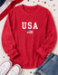 Classic USA Flag Lightweight Corduroy Crew