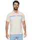 CRESTLINE CHEST STRIPE SLUB POLO