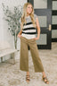 Chic and Sweet Striped Knit Top