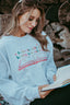 Snow Is Falling Books Are Calling Crewneck Sweatshirt