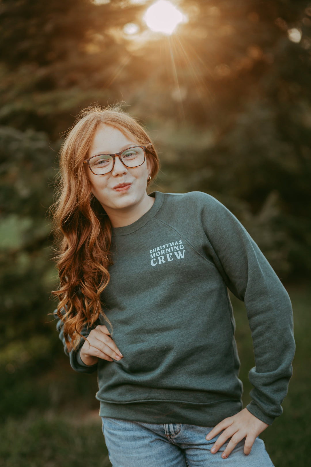 Christmas Morning Crew Youth Crewneck Sweatshirt