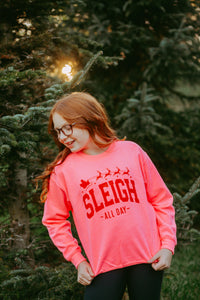 Sleigh All Day Youth Crewneck Sweatshirt