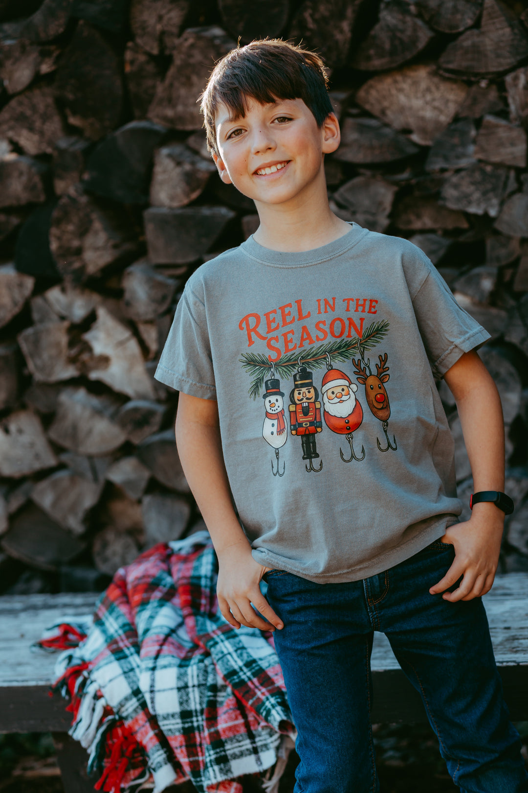 Reel In The Season Youth T-Shirt