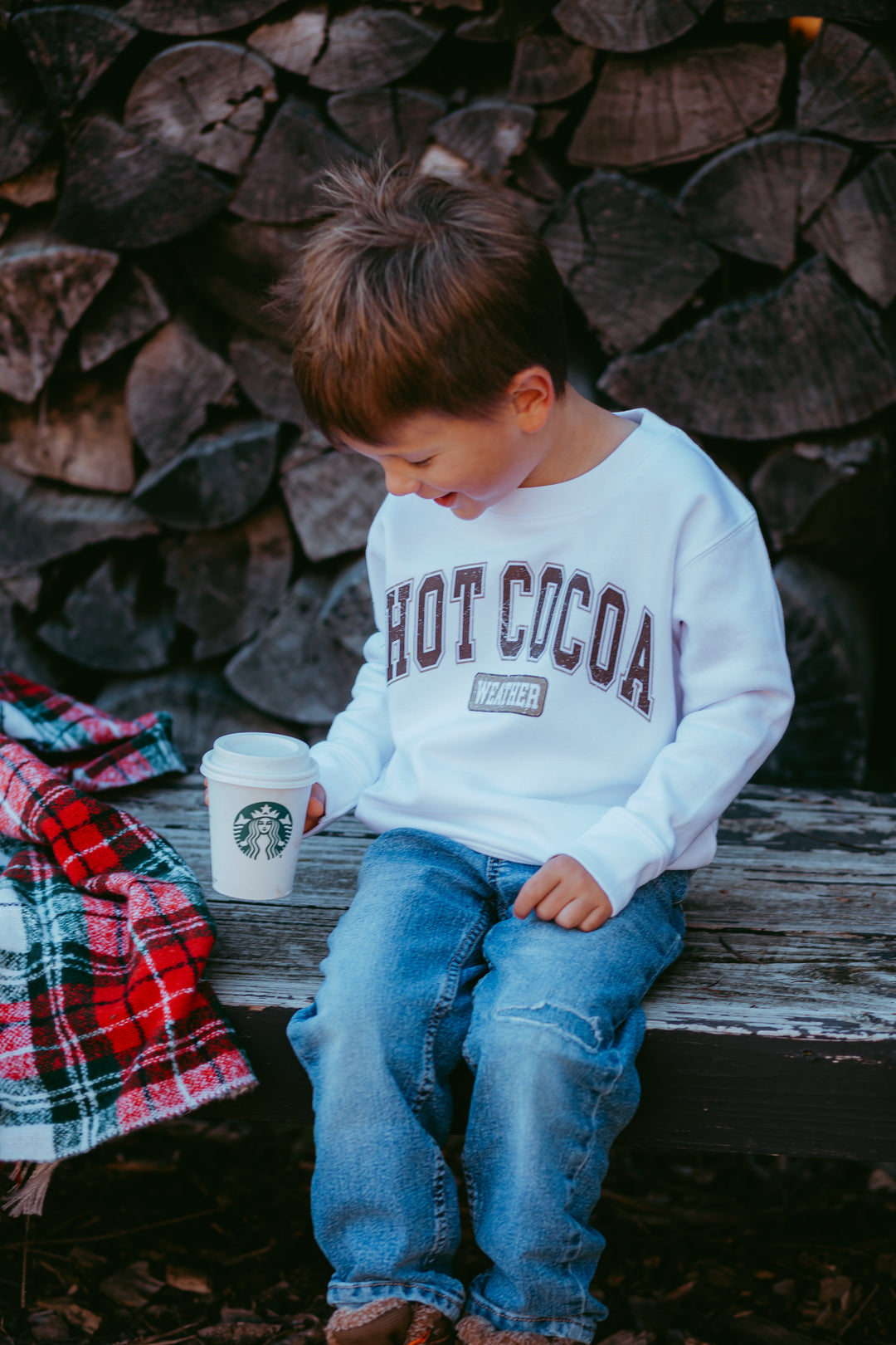 Hot Cocoa Weather Toddler Crewneck Sweatshirt