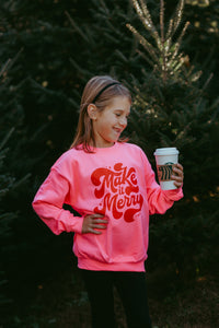 Make It Merry Youth Crewneck Sweatshirt