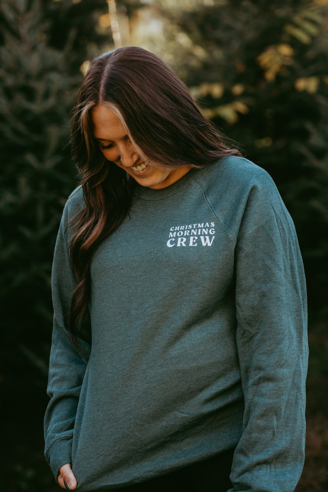 Christmas Morning Crew Adult Crewneck Sweatshirt